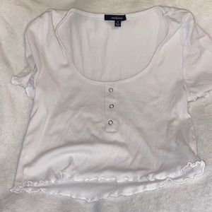 White crop top